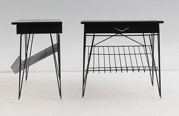 SÄNGBORD, 1 par, 1900-talets mitt.
