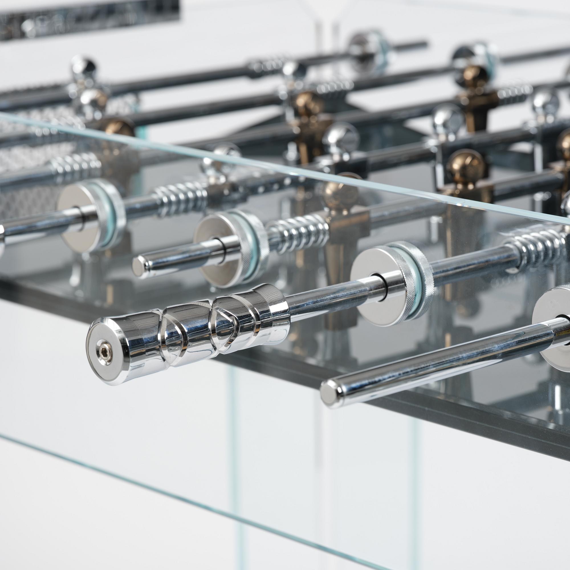 Adriano Design, foosball table, "Cristallino Classic", Teckell, Italy.