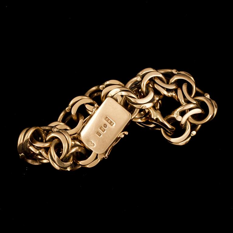 ARMBAND, 18K guld, Gamla Guldsmedjan, Stockholm, 1961. Vikt ca 51,4 g.