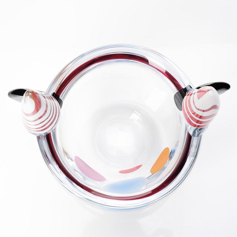 Erik Höglund, a glass sculpture/bowl, Strömbergshyttan, Sweden 1990.