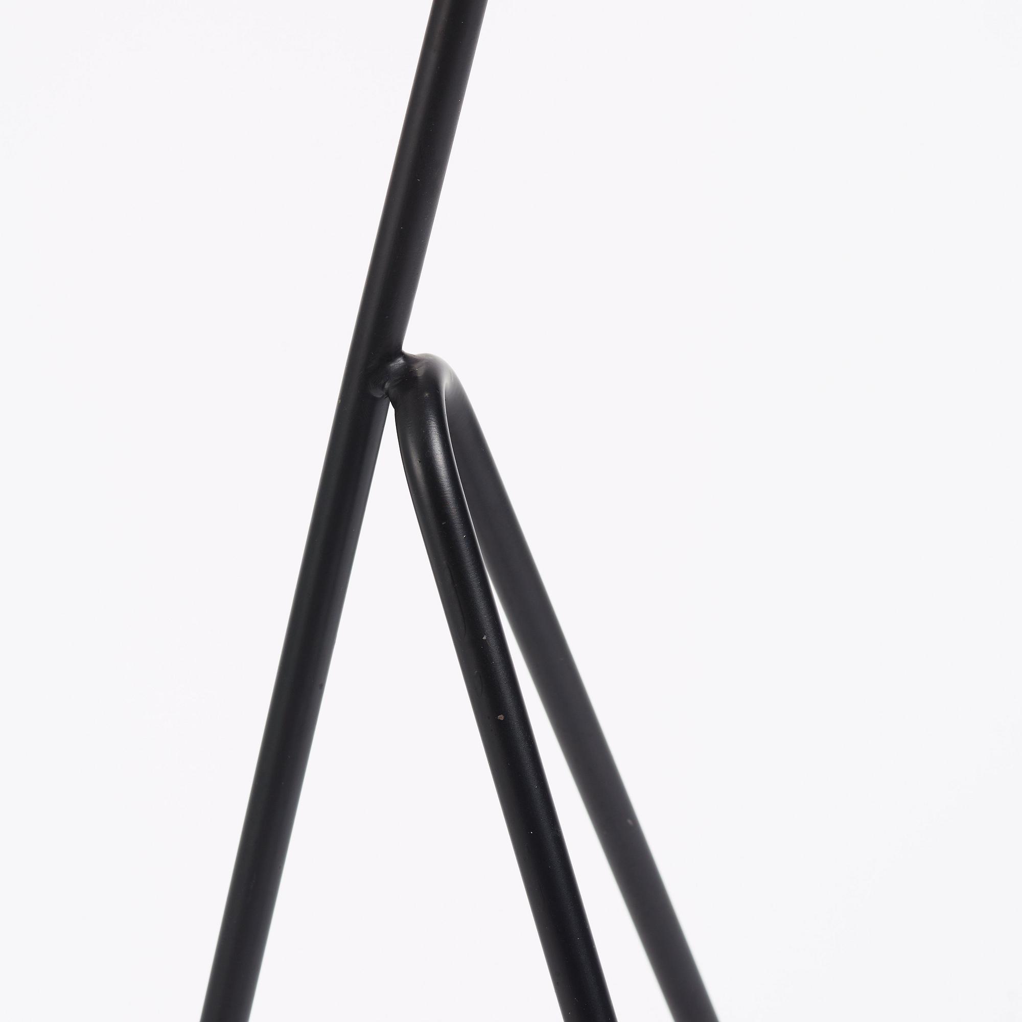 Greta Magnusson Grossman, a black lacquered 'G-33' / Grasshopper floor light, Bergboms, Malmö, Sweden 1950s.