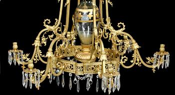 LJUSKRONA, omkring sekelskiftet 1900. Höjd ca 110 cm.