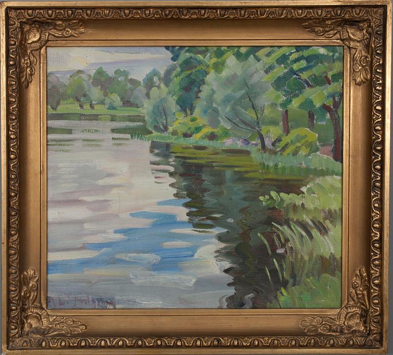 ALI MUNSTERHJELM, olja på duk, sign.