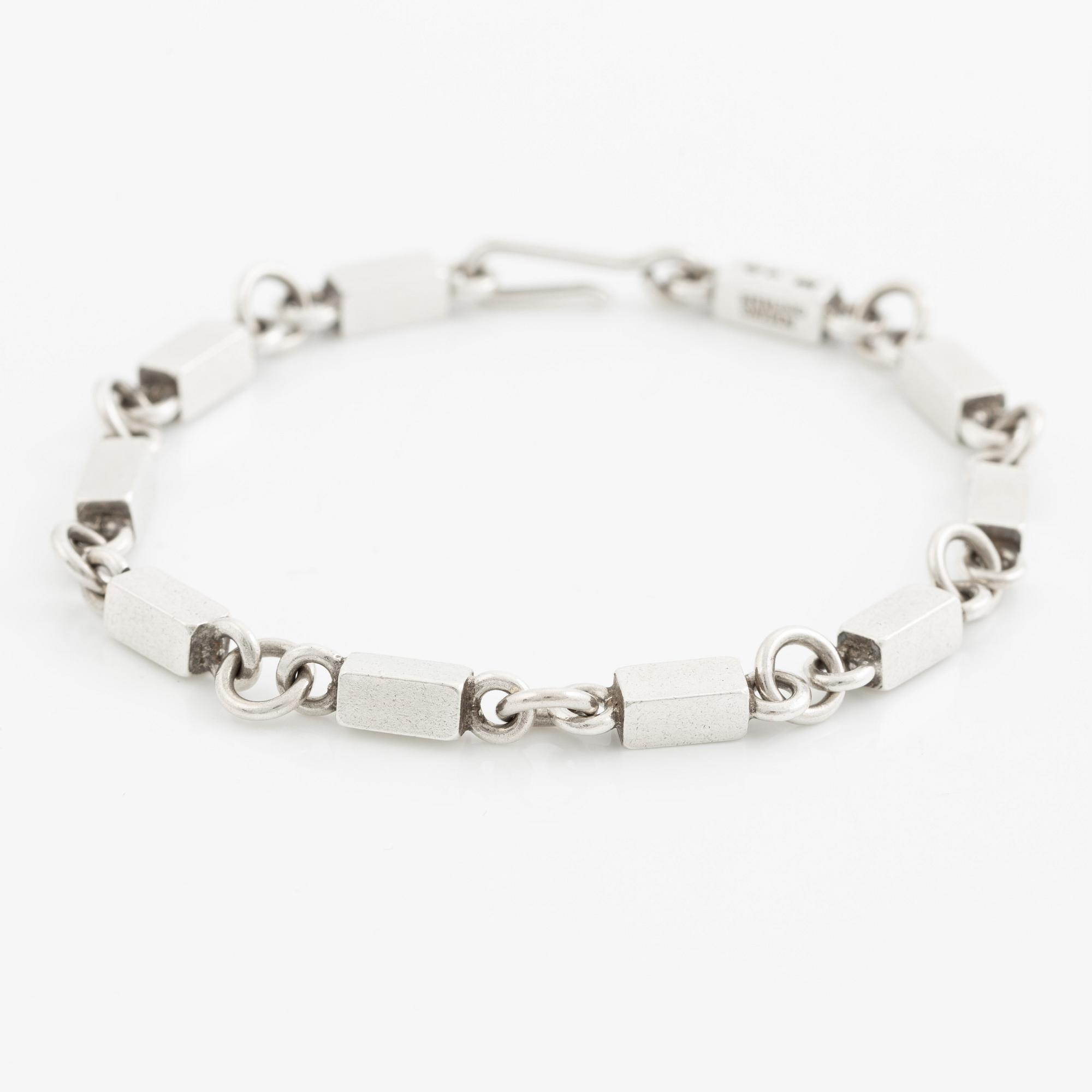 Wiwen Nilsson, armband, sterlingsilver, Lund 1974.