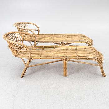 Lounge chairs, a pair, modern production.