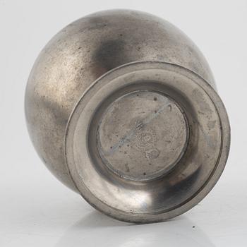 Firma Svenskt Tenn, a pewter vase, model "A 1014", Stockholm 1934.