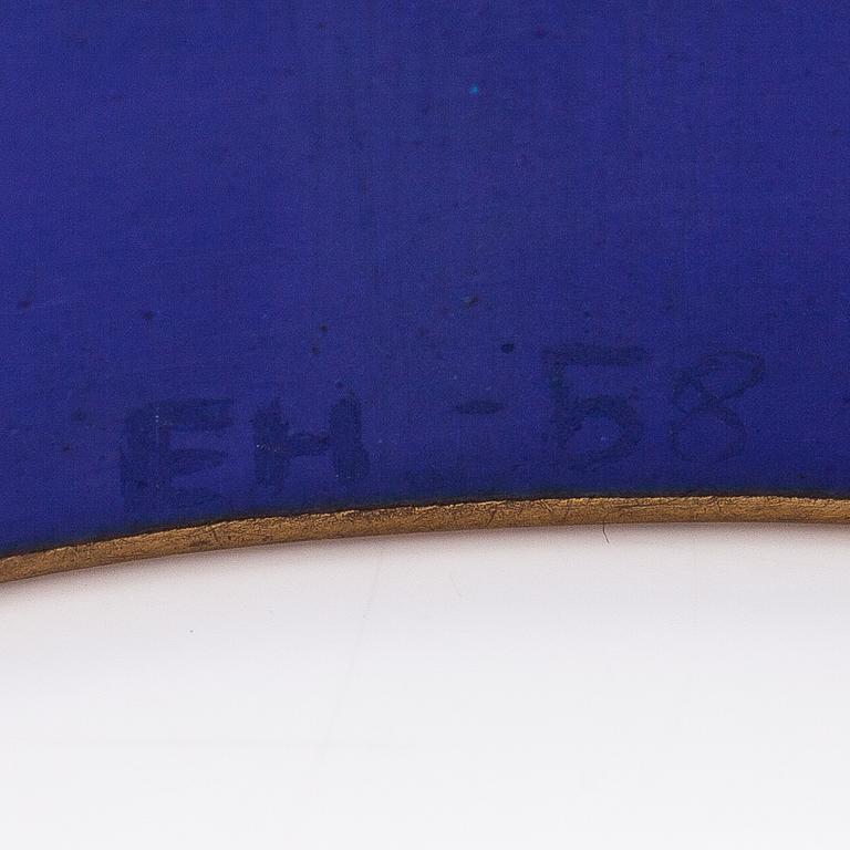 Eva Hidström, A brass and enamel bracelet. Marked EH -58.