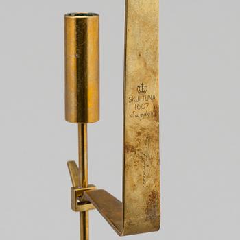 PIERRE FORSSELL, A pair of brass wallscones from Skultuna.