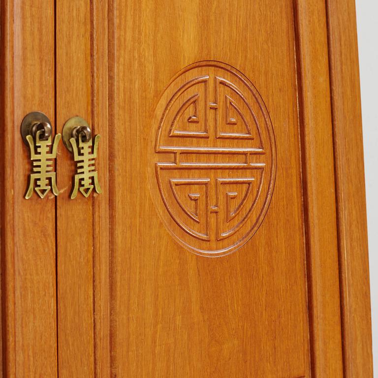 A Chinese hardwood cabinet, second half of the 20th century.