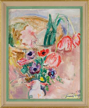 SVANTE BERGH, olja på pannå, sign o dat -43.