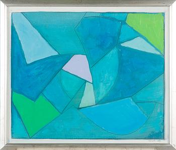 Raimo Walo, acrylic on board, signed and dated -89.
