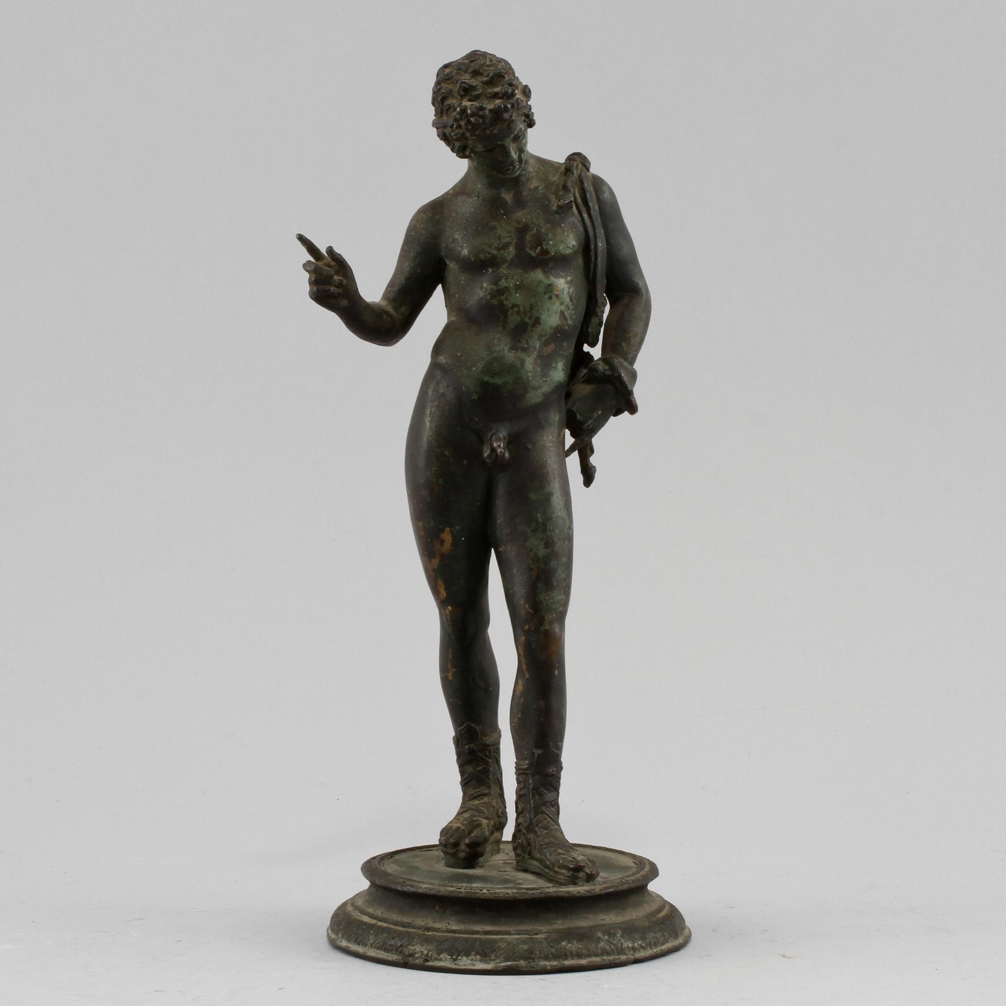 SKULPTUR, patinerad metall, 1800-talets andra hälft.
