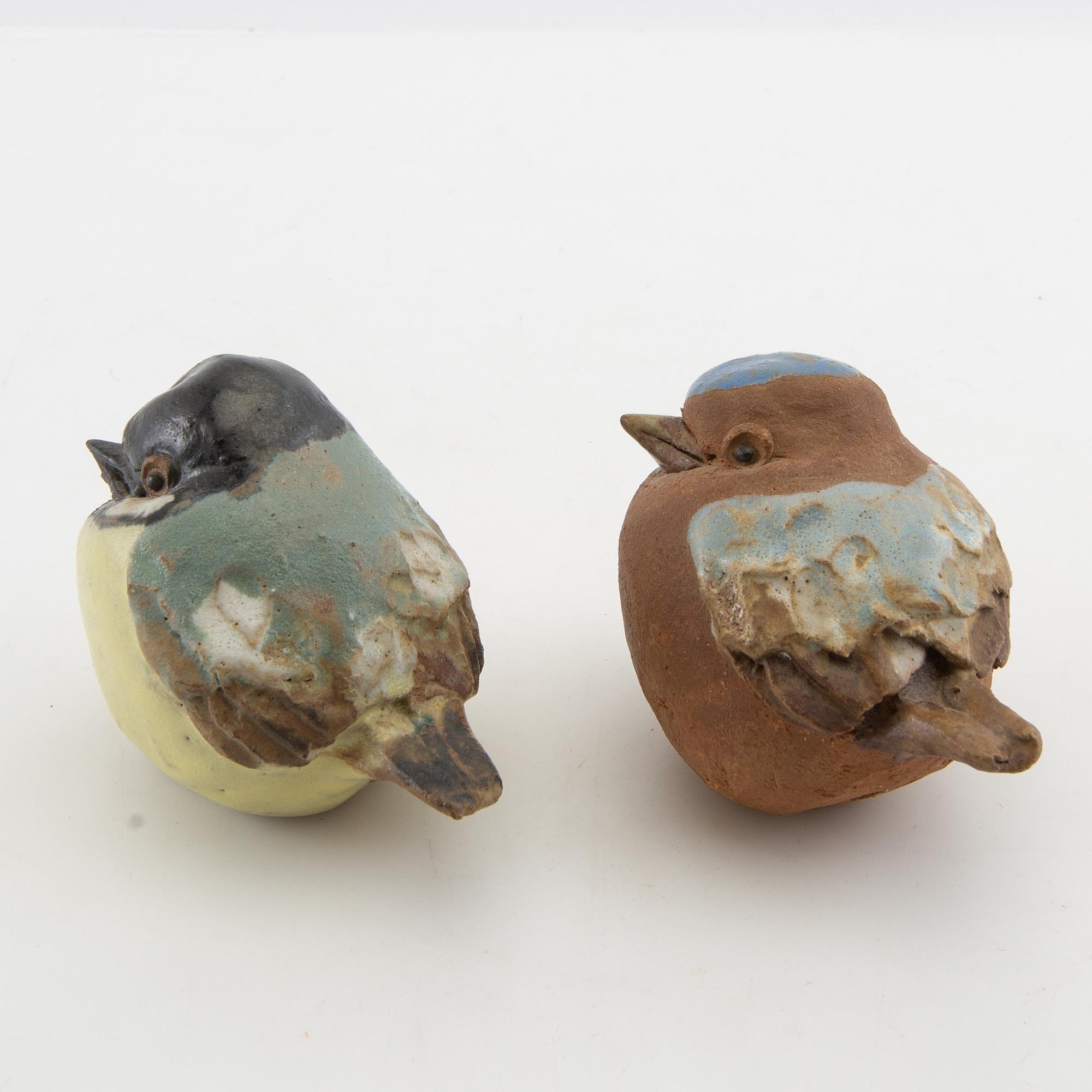 Gunnar Hansson, figurines 3 pcs Birds.