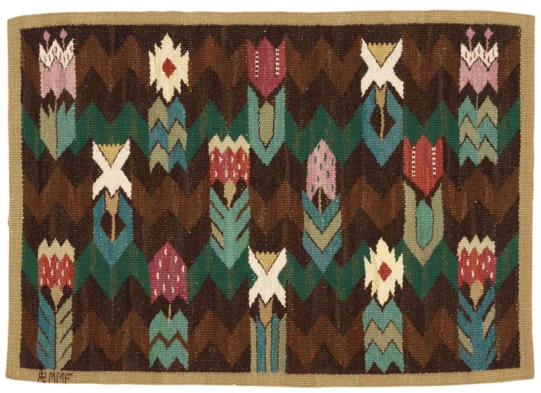 VÄVNAD. "Täppan". Gobelängteknik. 50 x 70 cm. Signerad AB MMF.