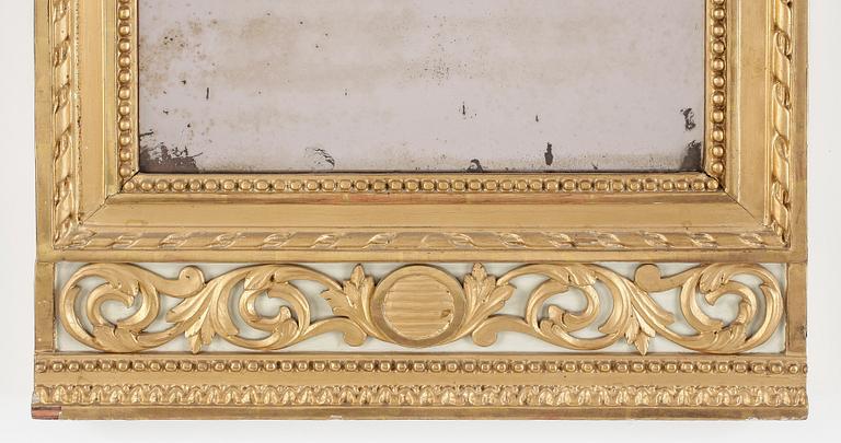 SPEGEL, gustaviansk, Stockholms hallstämpel, daterad 1798?.