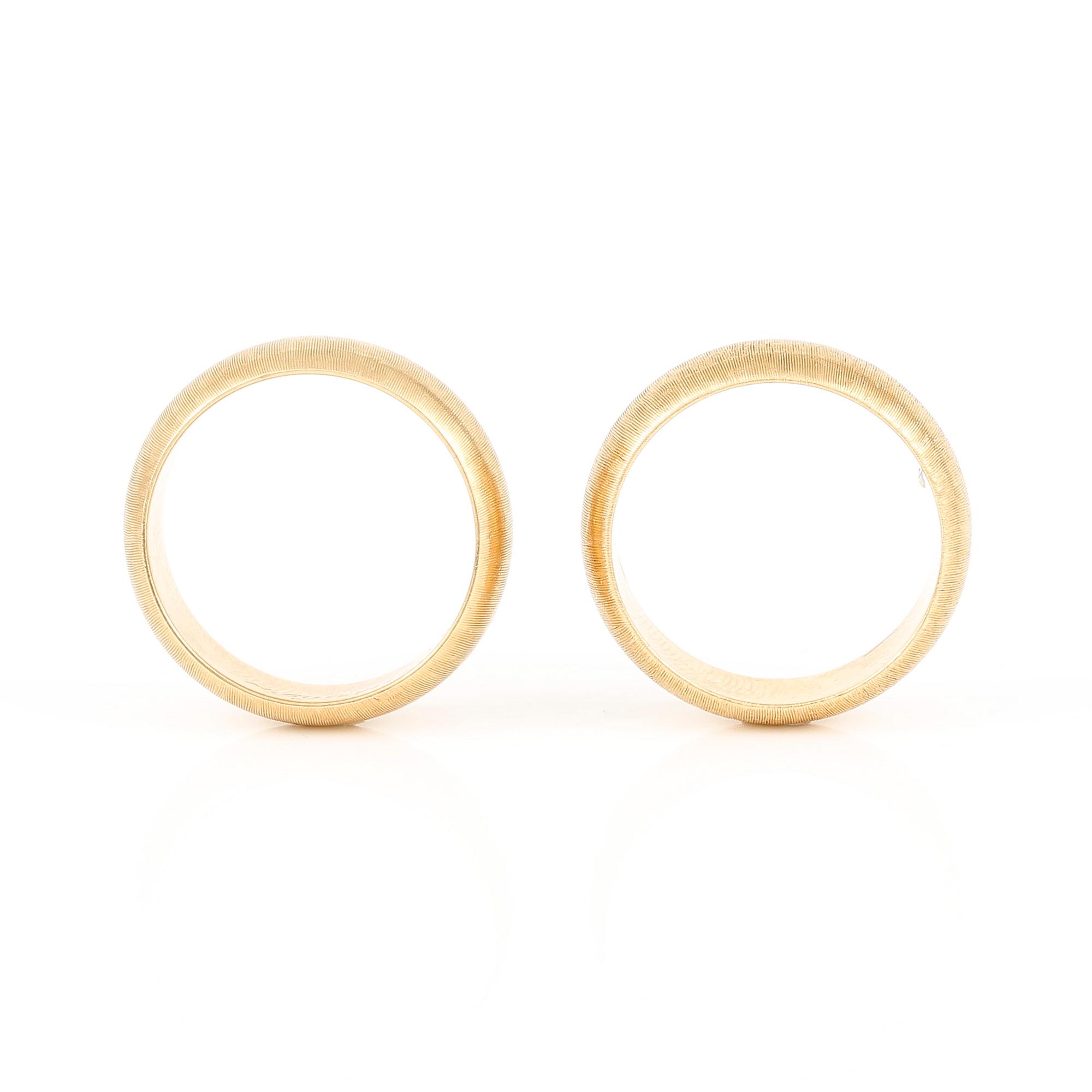 RINGAR, 2 st, 18K guld, M. Buccellati, Milan, Italien. Vikt 11,75 g.