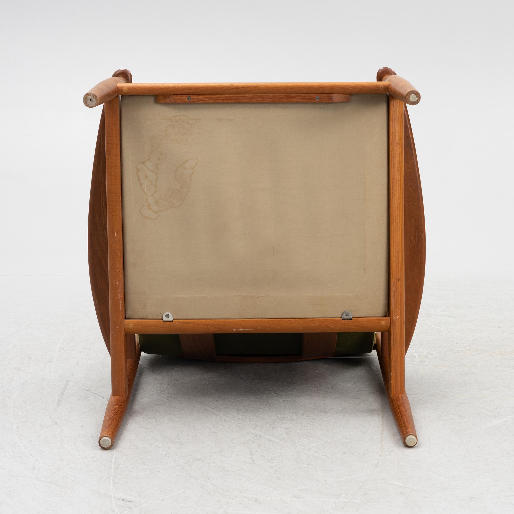 Grete Jalk, a teak easy chair model 118, by France & Son, Denmark, 1950s/60s.