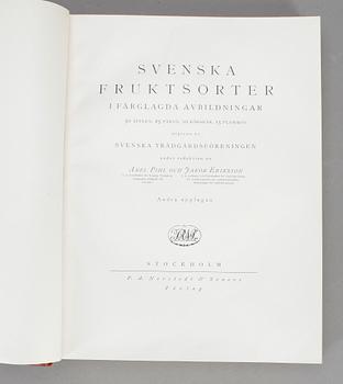 BOK, "Svenska Fruktsorter", Phil-Eriksson, PA Norstedt & Söners Förlag Stockholm 1924.