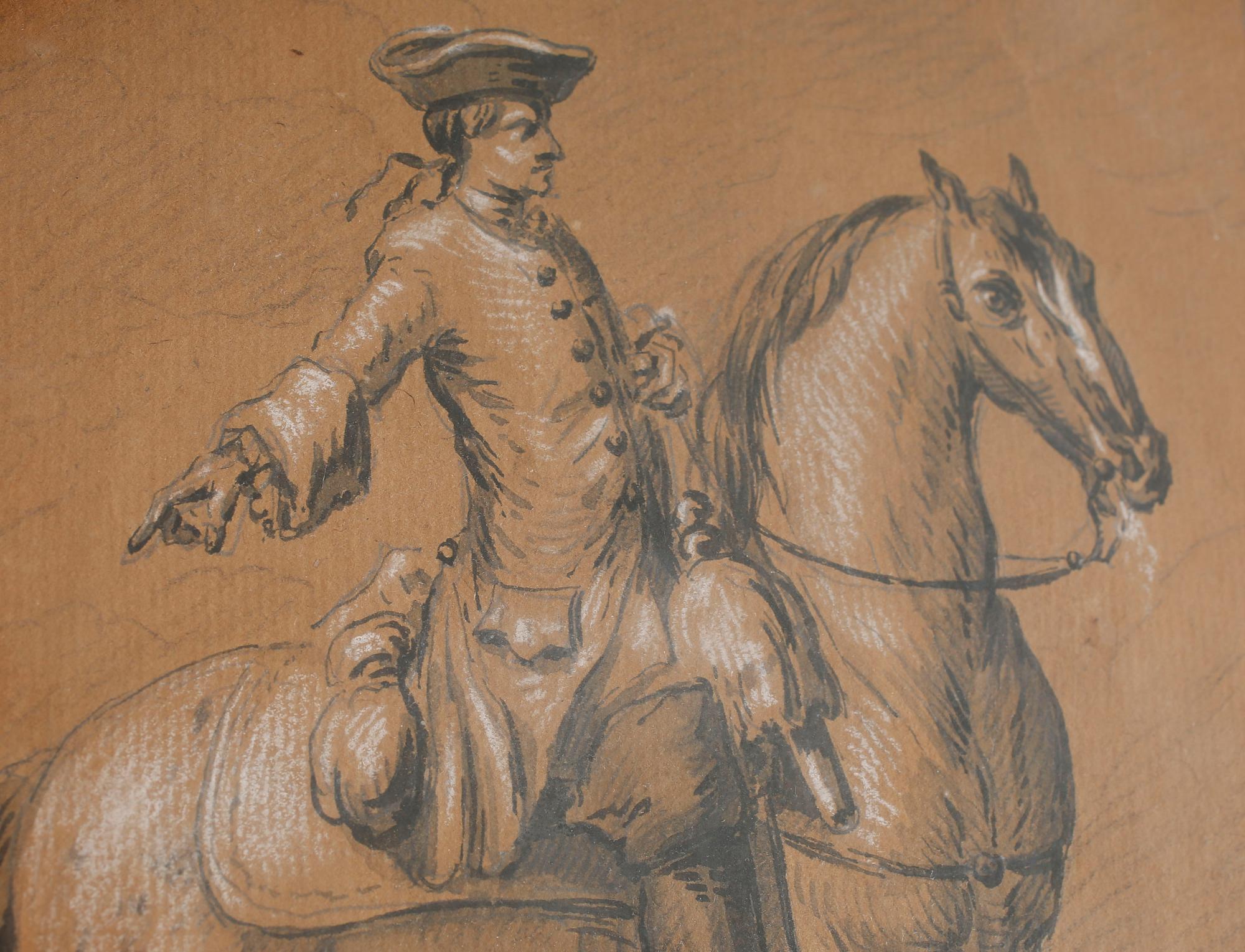 JACOB GILLBERG, two drawings, signed and one dated 1761.
