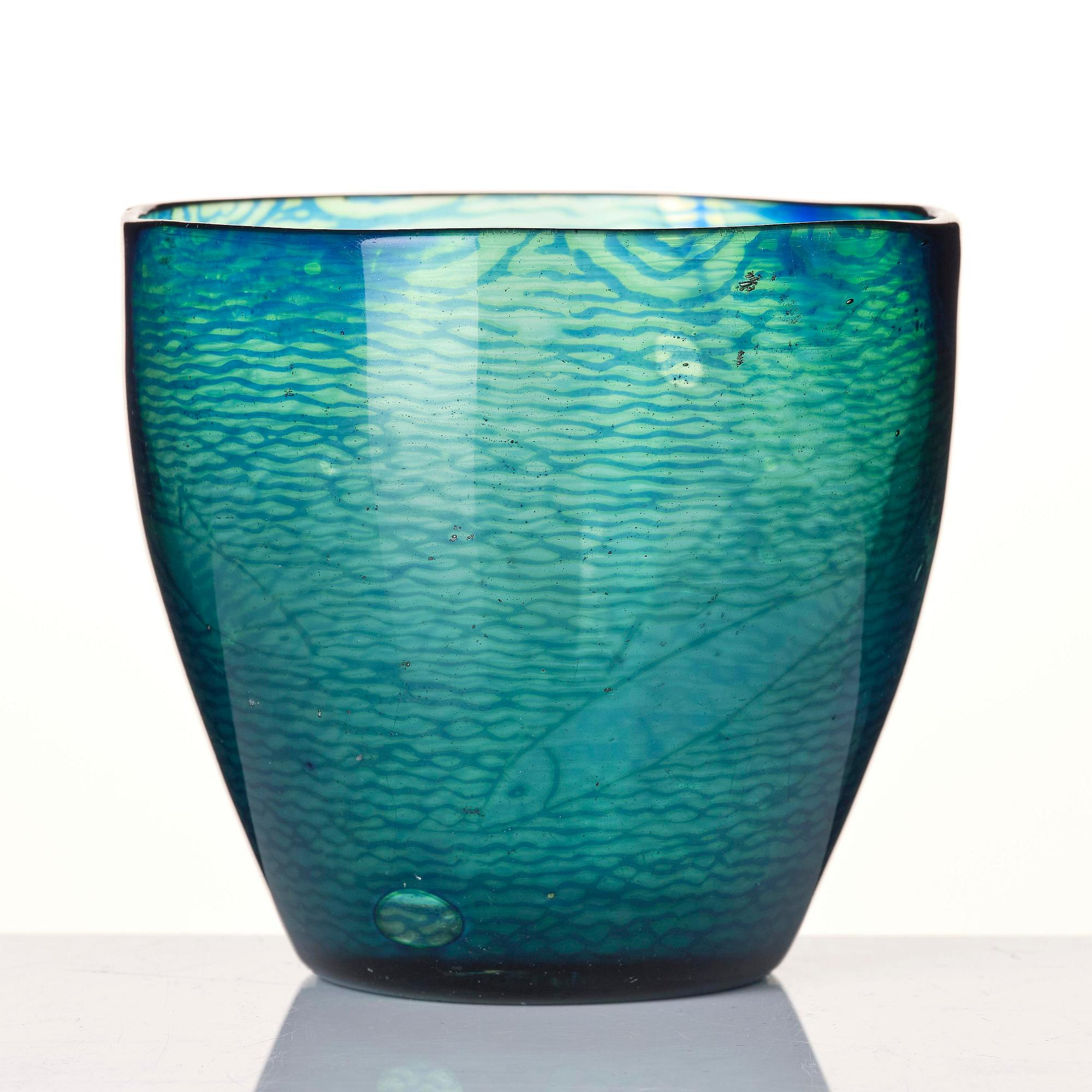 Edward Hald, a graal glass vase, Orrefors, no. 699, Sweden, 1918.