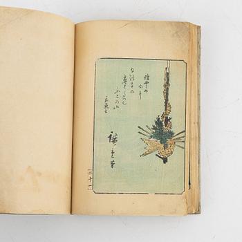 A book with colour woodblock prints, second half of the 19th century.
