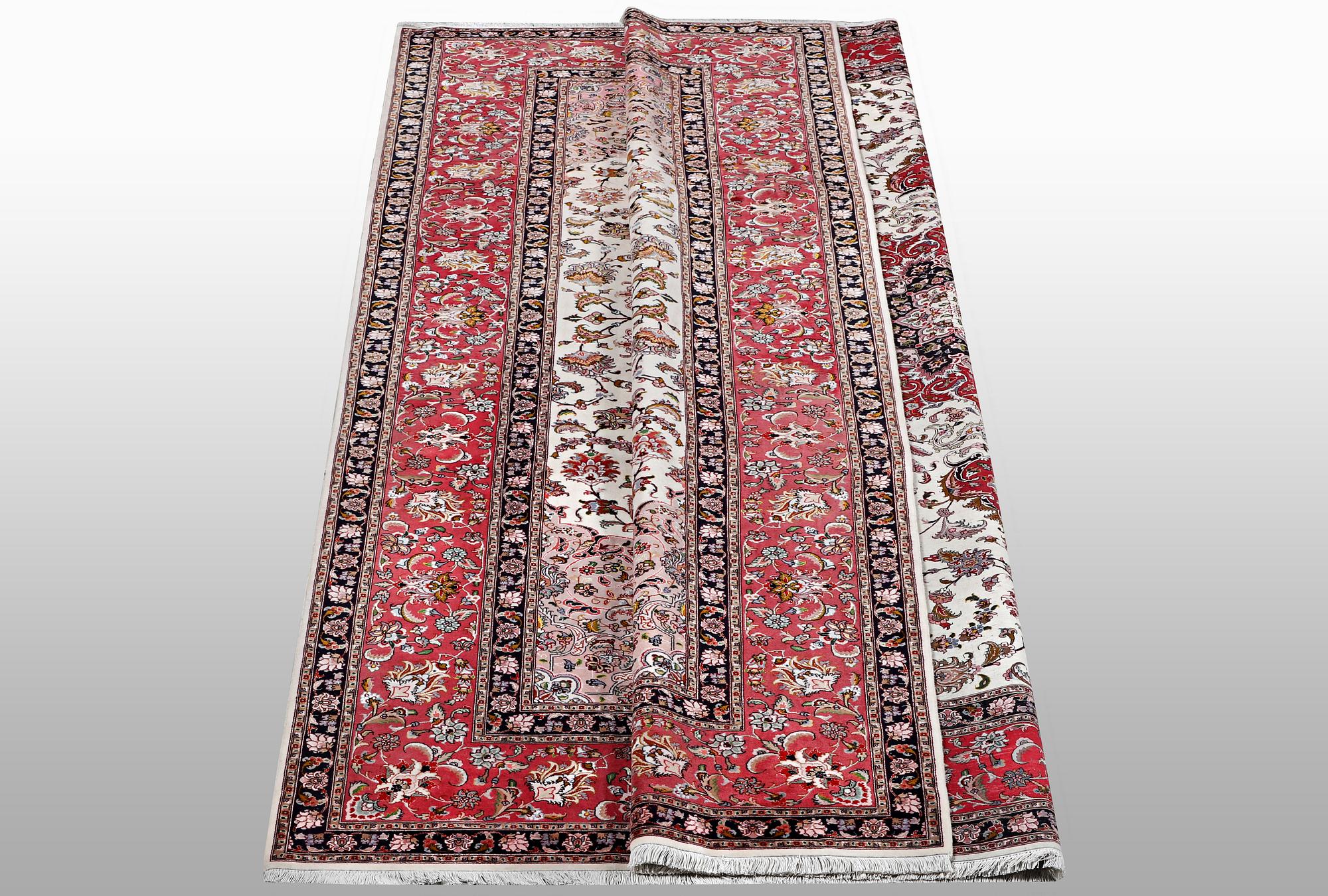 Matta, Täbriz part silk, 60 Raj, ca 355 X 254 cm.