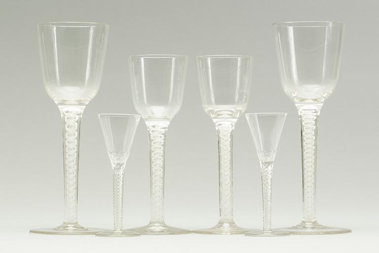 GLASSERVISDELAR, 6 st, 1900-tal.