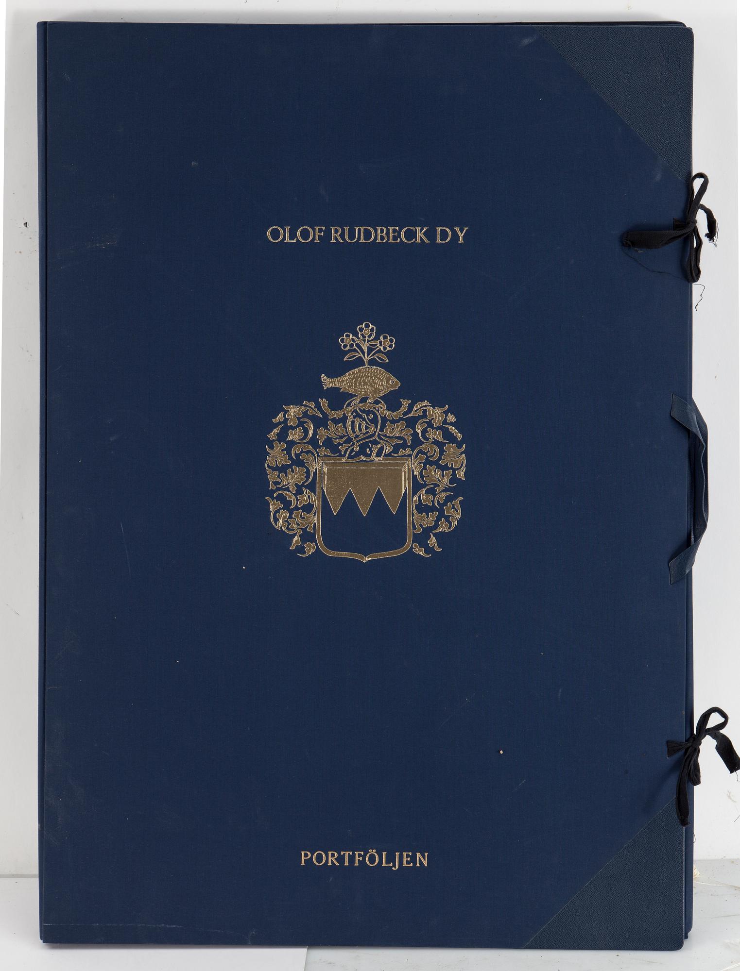 OLOF RUDBECK d.y., "Portföljen", numrerad 1244/1499,  René Coeckelberghs Editioner, 1986.