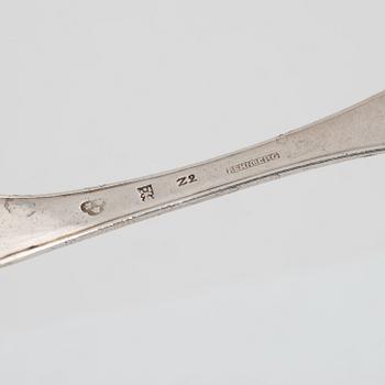 A Swedish Silver Serving Spoon, mark of Gustaf Georg Rehnberg, Norrköping 1806.