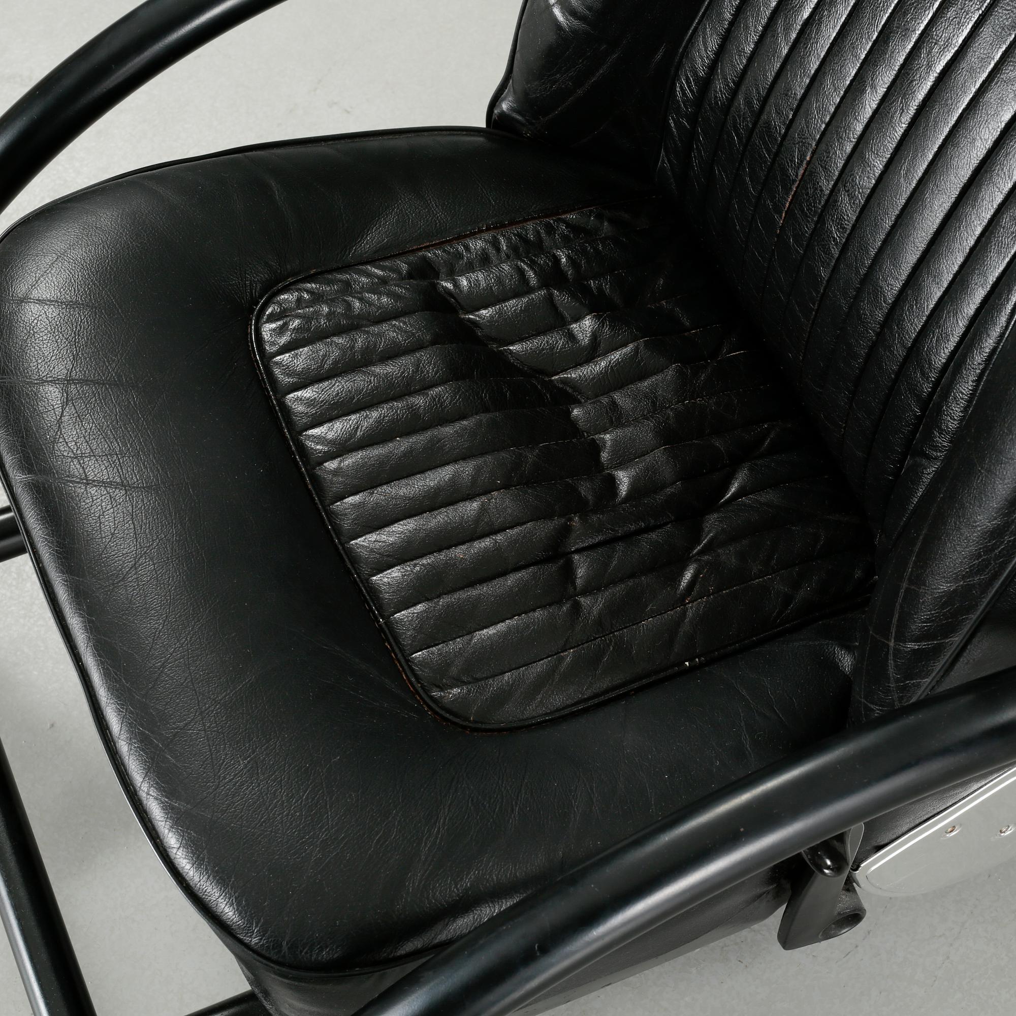 "Rover chair" by Ron Arad, One Off Ltd, London, 1980s.