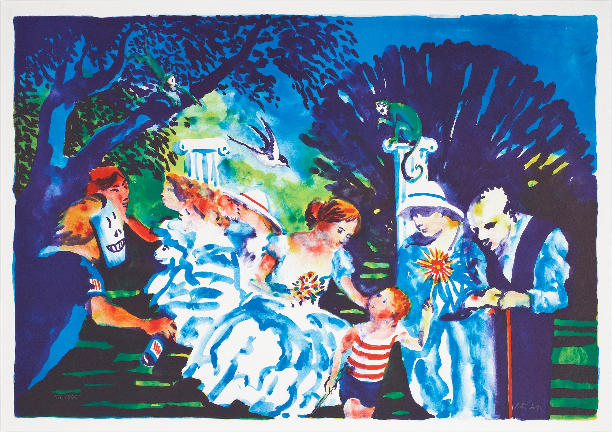 PETER DAHL, färglitografi, signerad och numrerad 53/1500.