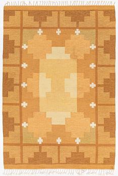 Ingegerd Silow, rug, flat weave, signed IS, approx. 280 x 190 cm.