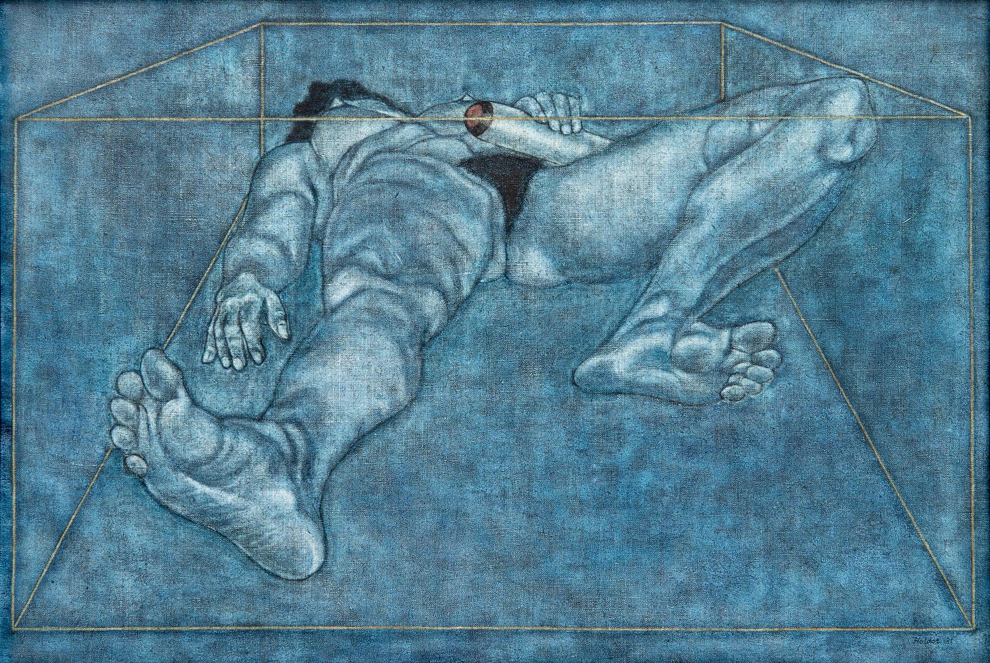 Haldor Paulsson, "Woman in a Future Storage Box”, ("Kvinna i framtida förvaringsbox”).