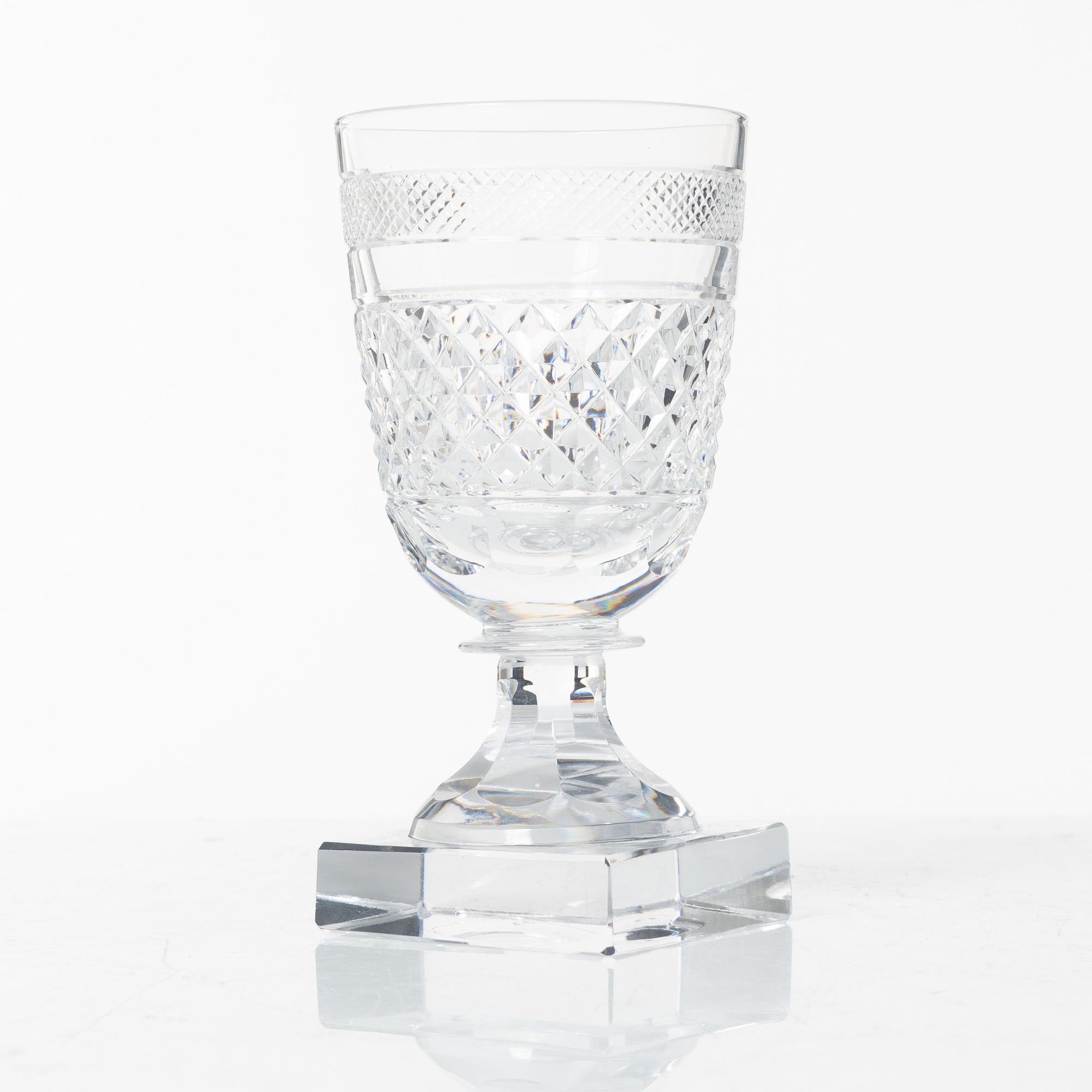 Elis Bergh, glasservis, 107 delar, "Kent", Kosta Boda.