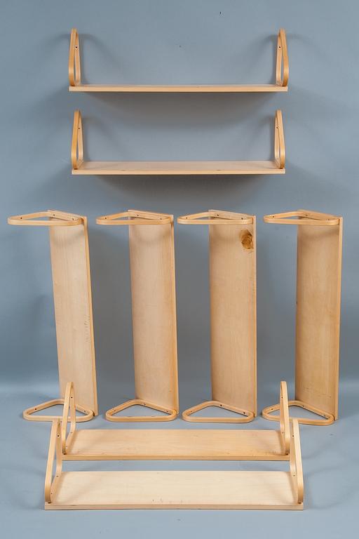 A SET OF 8 SHELVES No 112.