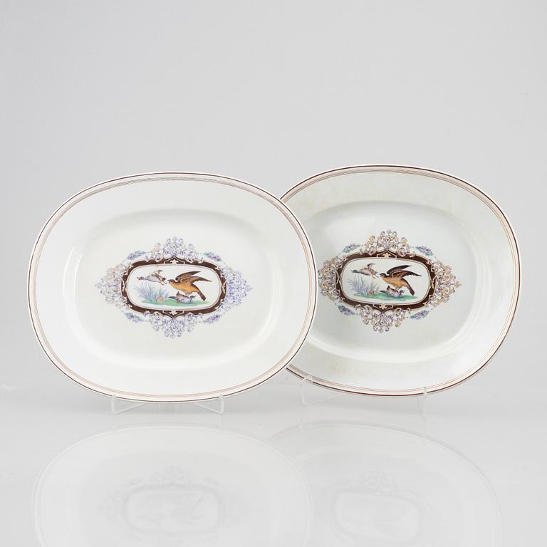 A pair of ironstone china serving dishes, Gustafsberg, Sweden, second half of the 19th century.