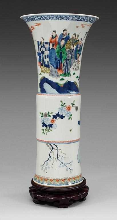 A Transitional-style vase.