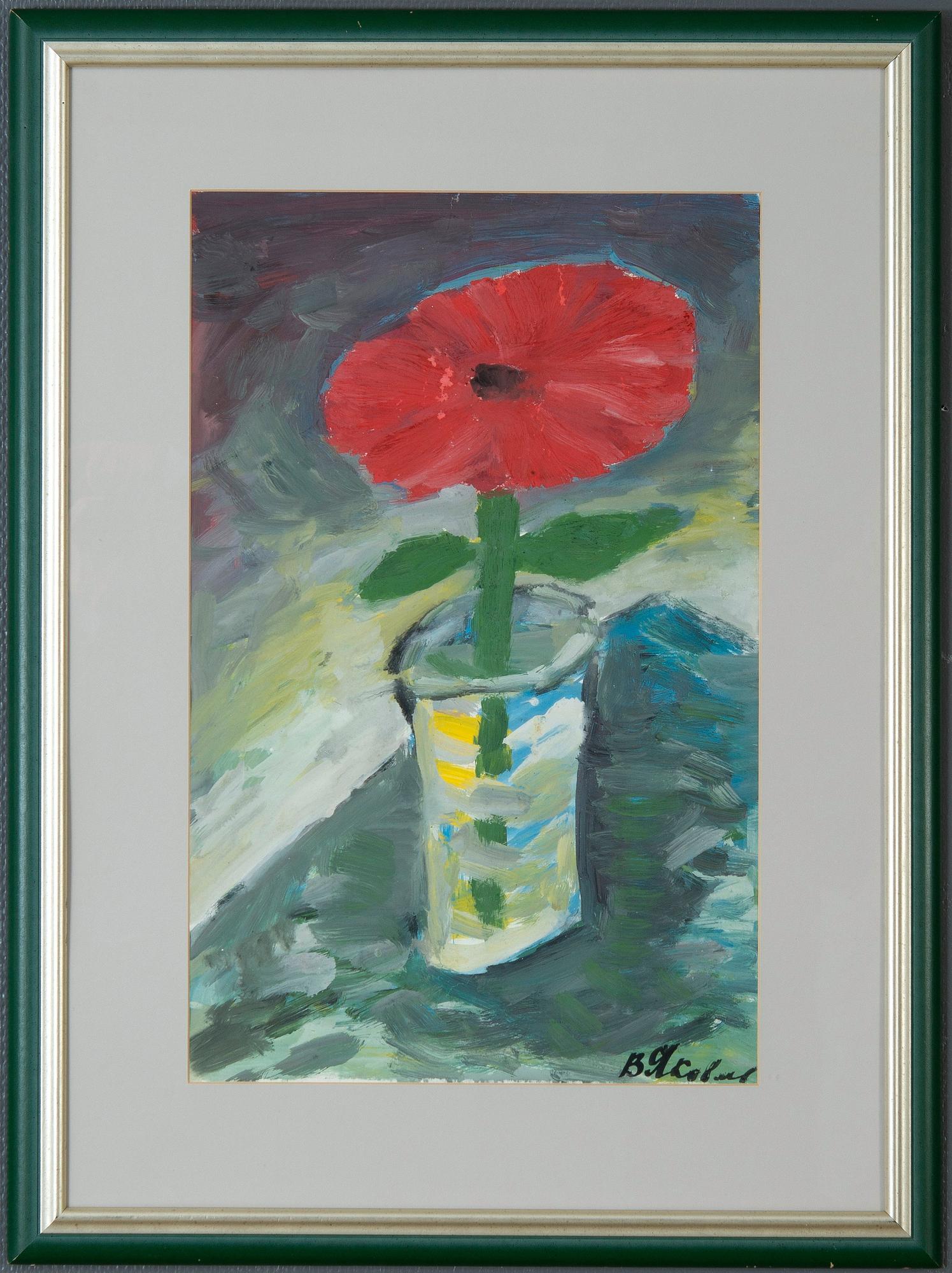 Vladimir Yakovlev, RÖD BLOMMA I VAS.