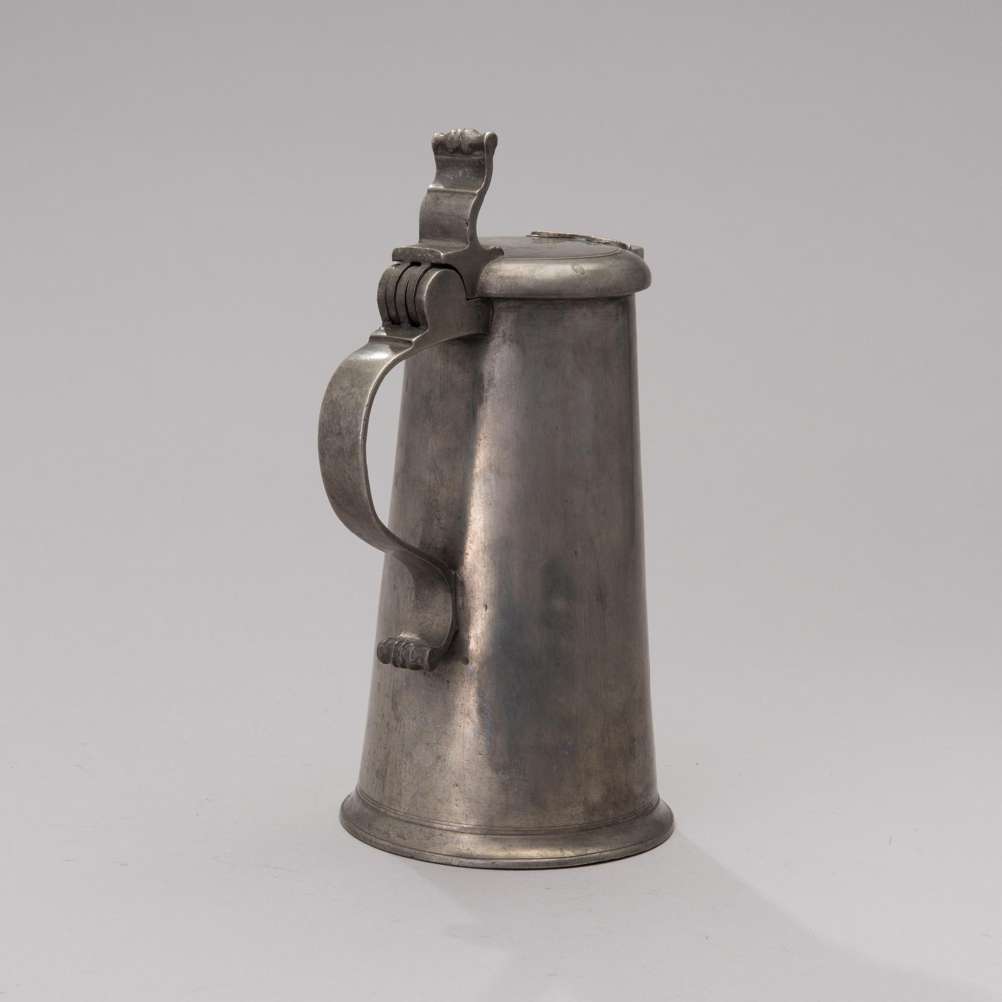 A FINNISH PEWTER TANKARD, Daniel Rising, Turku 1788.