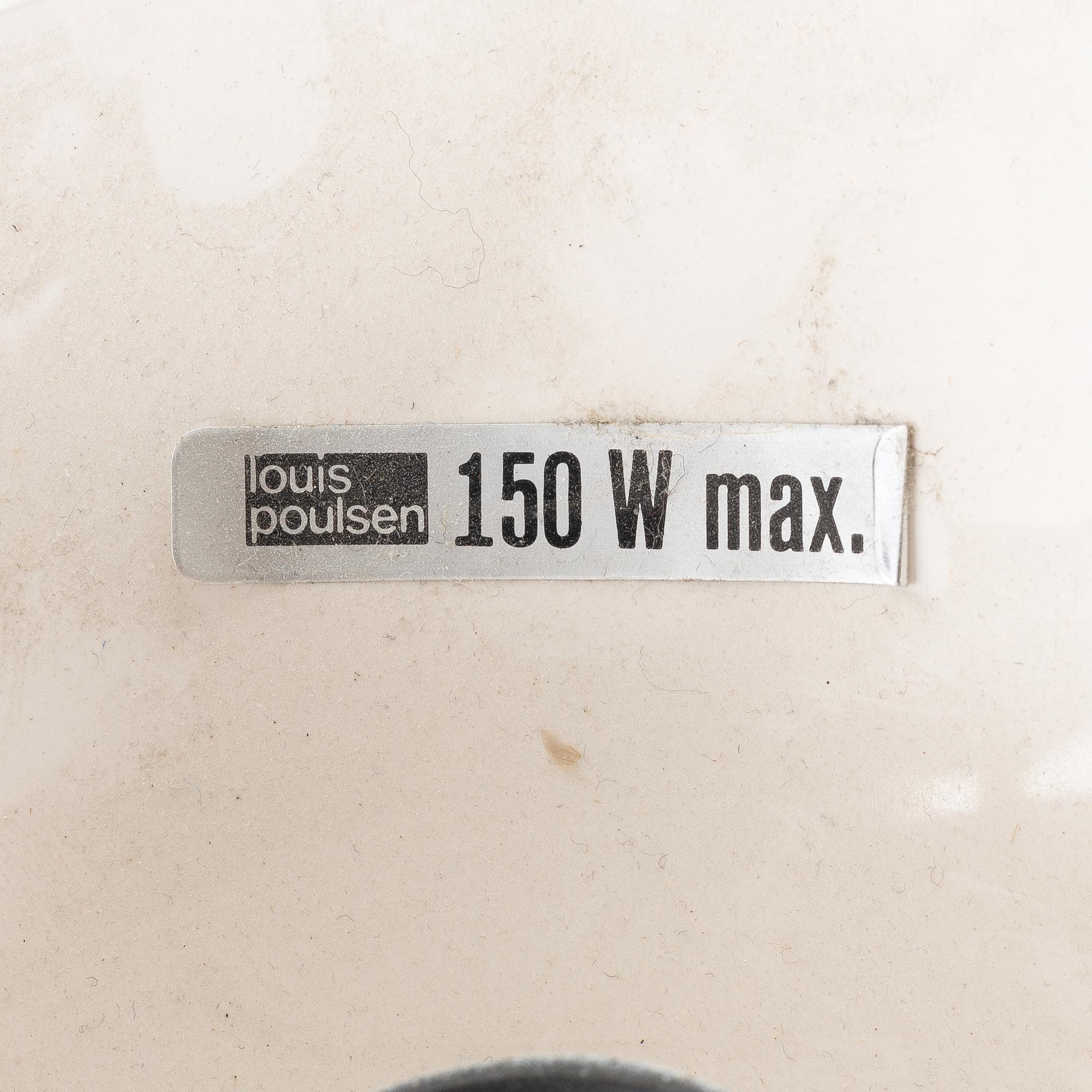 Verner Panton, a pair of 'Panthella' floor lamps, Louis Poulsen, Denmark.