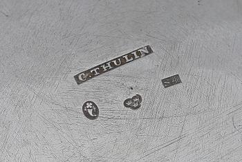 BÄGARE, silver, Conrad Thulin, Landskrona 1843. Vikt ca 390 gram.