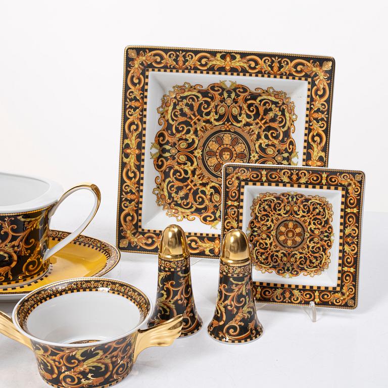 Versace, 16 'Barocco' service pieces, Rosenthal, Germany.
