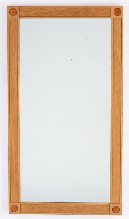 A 'Diplomat' oak mirror from Froseke, 1960's.