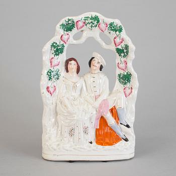 FIGURIN, flintgods, Staffordshire, England, 1900-tal.