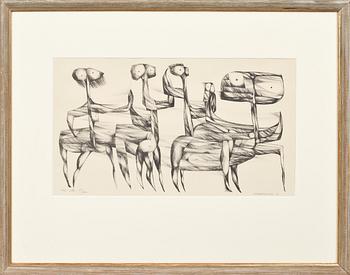 CLAES LENNART WALLBRAND , litografi, signerad och  numrerad 81/100.