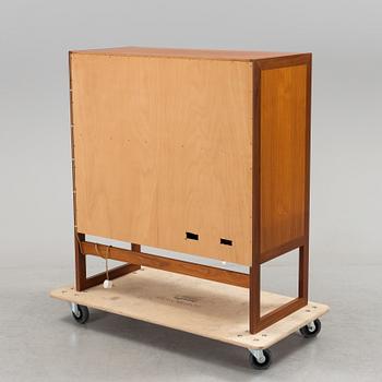 A second half of the 20th century teak veneered bar cabinet by Arne Wahl-Iversen, IKEA.