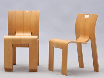 STOLAR, 4 st, "Strip Chair", Gijs Bakker, Castelijn.