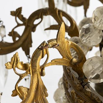 Chandelier, Oscarian, late 19th century.
