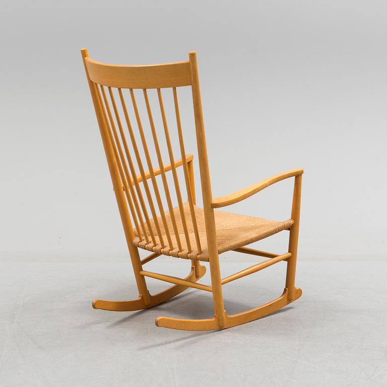 A 'J16' rocking chair, Hans J Wegner, F.D.B. Møbler, Denmark, second half of the 20th century.