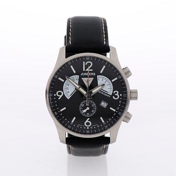 JUNKERS, retrograph G38, rannekello, 42 mm.